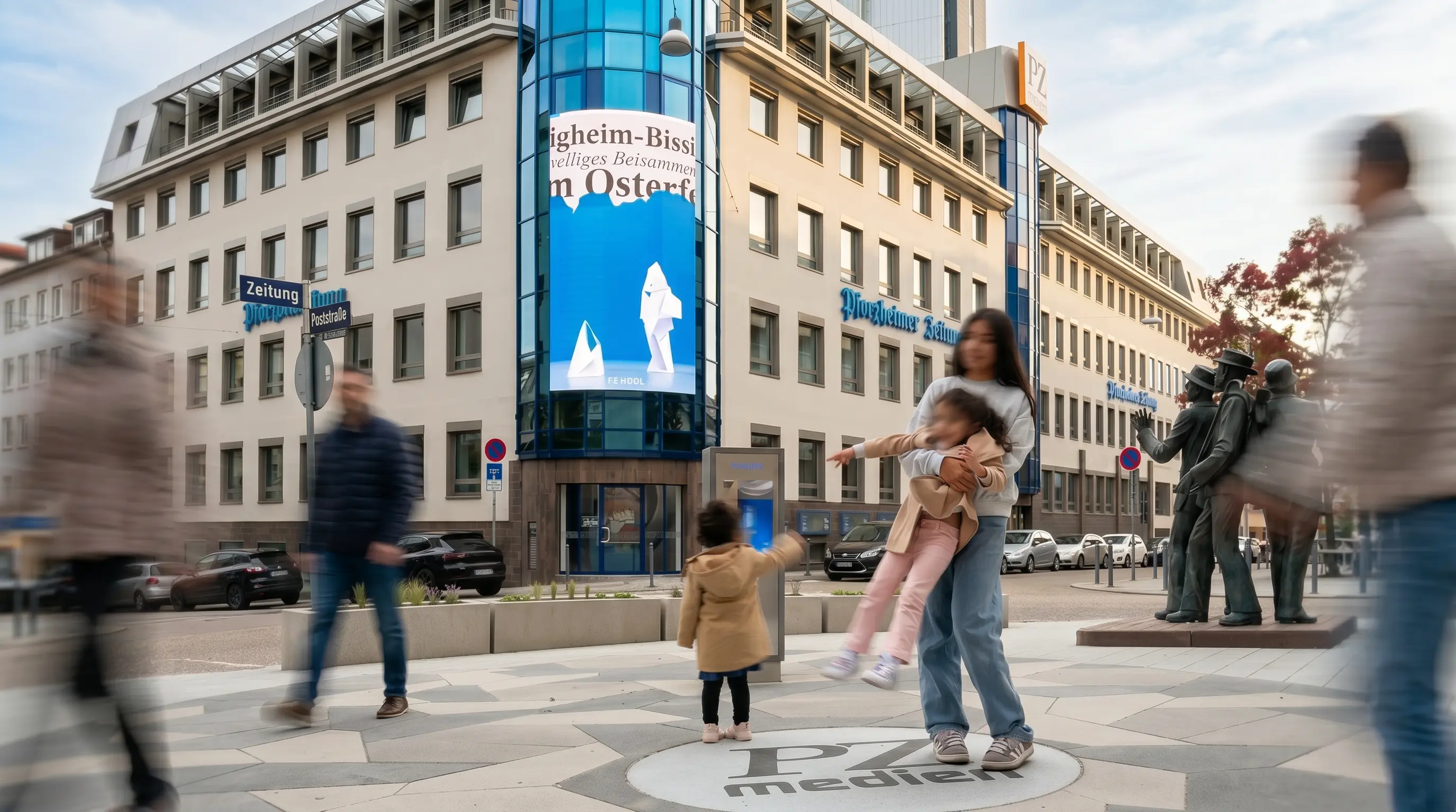 PZ Nova in der Stadt