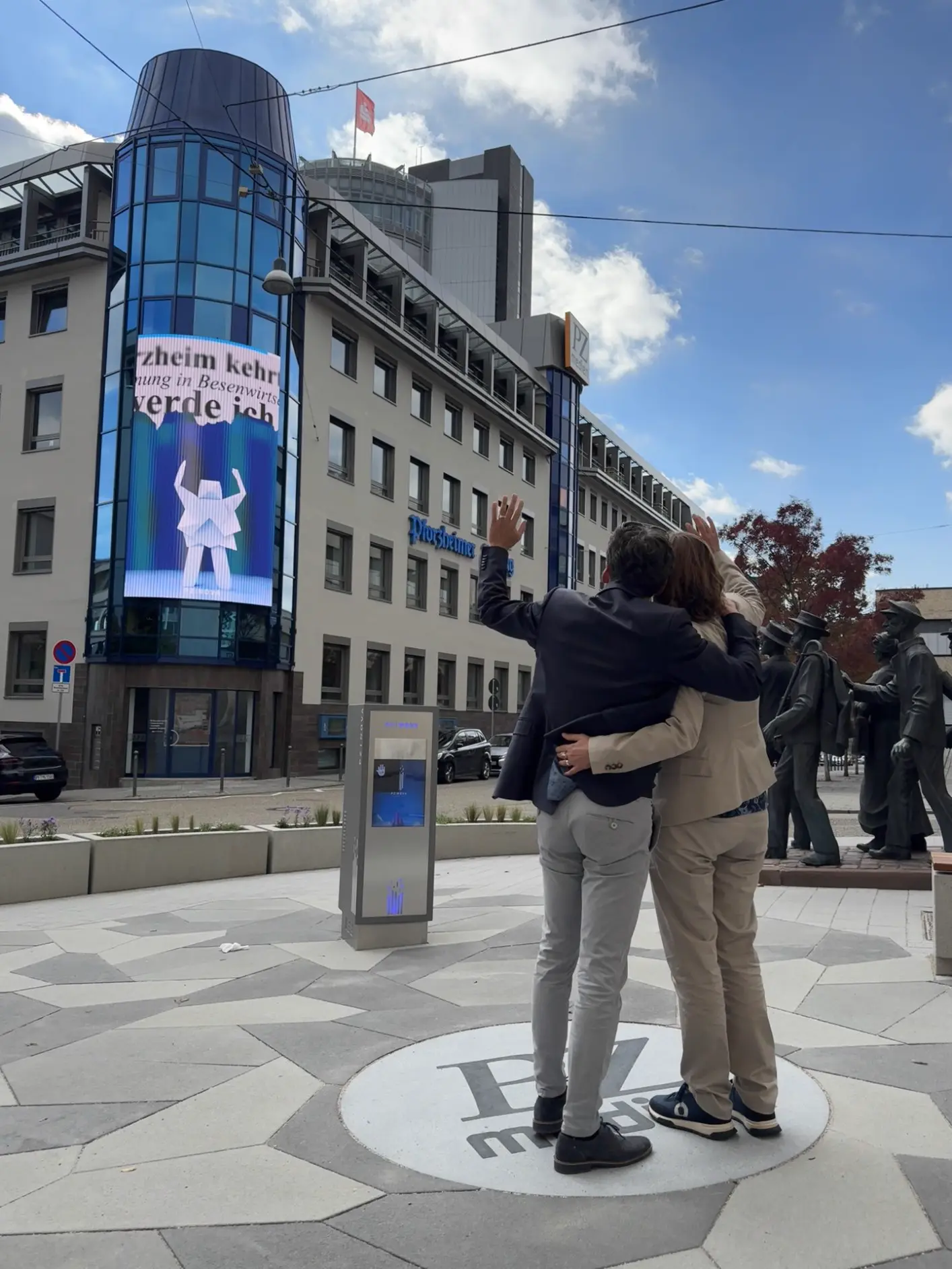 Digitale Inhalte in der Stadt